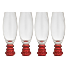 Garland Xmas Tree 220ml Champagne Glasses (Set of 4)